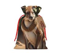 Funny For Kangaroo Zoo Print Christmas Season Christmas Drawstring Gift Bags For Gifts Christmas Party Favors