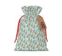 Funny For Kangaroo Zoo Print Drawstring Gift Reutilizable Eco-Friendly Bags Bags For Birthday Party Favors