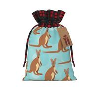 Funny For Kangaroo Zoo Print Festive Drawstring Gift Eco-Friendly Bags Reutilizables Bolsas Cumpleaños Boda Fiesta