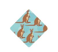 Funny For Kangaroo Zoo Printing - Ambientador para coche, 10 unidades, aroma a coche, hojas de ambientador con cuerda para coche y hogar