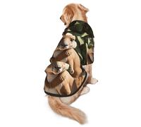 Funny For Kangaroo Zoo - Sudadera suave con capucha para perros medianos a grandes, cálida y transpirable, fácil de llevar para clima frío
