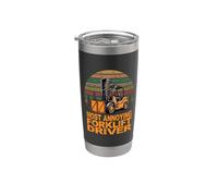 Funny Forklift Certified El conductor de carretilla elevadora más molesto Vaso térmico de acero inoxidable de doble pared