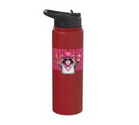 Funny Fourth Grade Teacher Feral Raccoon Back to School Stainless Steel Insulated Water Bottle