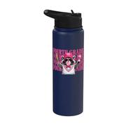 Funny Fourth Grade Teacher Feral Raccoon Back to School Stainless Steel Insulated Water Bottle