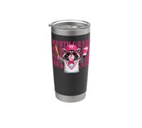 Funny Fourth Grade Teacher Feral Raccoon Back to School Vaso térmico de acero inoxidable de doble pared