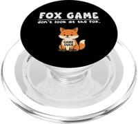 Funny Fox Game Animal Dont Look Game Over Niños Niñas Niños PopSockets PopGrip para MagSafe