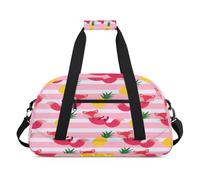 Funny Fox Pineapple - Bolsas de lona para niñas y niños, bolsa de viaje de fin de semana de 24 L, bolsa de deporte para gimnasio, práctica, color, 24 L, Organizador de bolsas