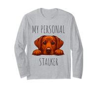 Funny Fox Red Labrador Dog Owner Manga Larga