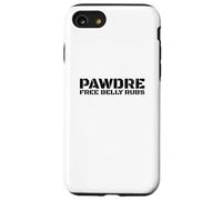 Funny Free Belly Rubs. PAWDRE Vintage Print Dog Dad Carcasa para iPhone SE (2020) / 7 / 8