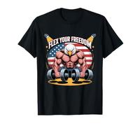 Funny Freedom Gym USA Eagle 4th of July Pride Gym Eagle Camiseta