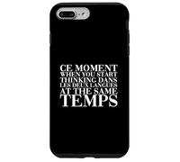 Funny French English Multilingual Bilingual Language Joke Carcasa para iPhone 7 Plus/8 Plus