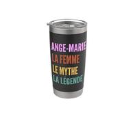 Funny French First Name Design - Ange-Marie Vaso térmico de acero inoxidable de doble pared