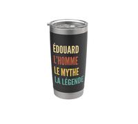 Funny French First Name Design - Édouard Vaso térmico de acero inoxidable de doble pared