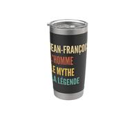 Funny French First Name Design - Jean-François Vaso térmico de acero inoxidable de doble pared
