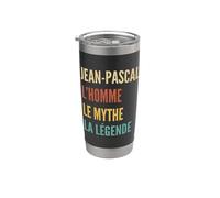 Funny French First Name Design - Jean-Pascal Vaso térmico de acero inoxidable de doble pared