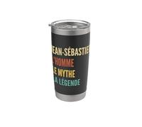 Funny French First Name Design - Jean-Sébastien Vaso térmico de acero inoxidable de doble pared