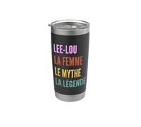 Funny French First Name Design - Lee-Lou Vaso térmico de acero inoxidable de doble pared