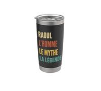 Funny French First Name Design - Raoul Vaso térmico de acero inoxidable de doble pared
