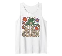 Funny Frog 67 Profesor de Biología de Ciencias Broma Seis Siete Cerebro Camiseta sin Mangas