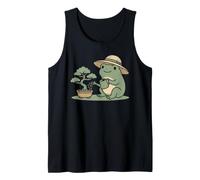 Funny Frog Bonsai Gardening Japanese Style Plant Lover Camiseta sin Mangas