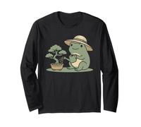Funny Frog Bonsai Gardening Japanese Style Plant Lover Manga Larga