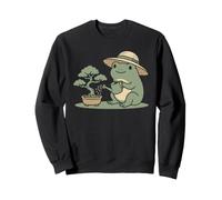 Funny Frog Bonsai Gardening Japanese Style Plant Lover Sudadera