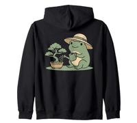 Funny Frog Bonsai Gardening Japanese Style Plant Lover Sudadera con Capucha