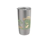 Funny Frog Bonsai Gardening Japanese Style Plant Lover Vaso térmico de acero inoxidable de doble pared