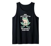 Funny Frog Bro I'm Straight Up Not Have a Good Time Camiseta sin Mangas