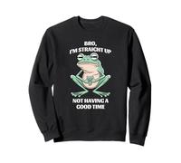 Funny Frog Bro I'm Straight Up Not Have a Good Time Sudadera