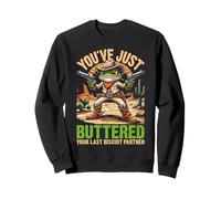 Funny Frog Cowboy You Has Buttered Your Last Biscuit Sudadera