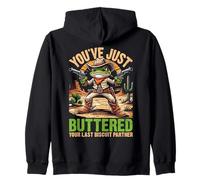 Funny Frog Cowboy You Has Buttered Your Last Biscuit Sudadera con Capucha