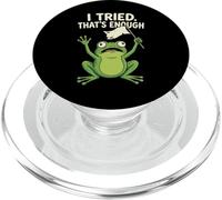 Funny Frog Dejando Meme Sarcástico Intenté Eso es Suficiente PopSockets PopGrip para MagSafe