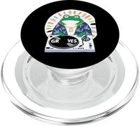 Funny Frog DJ Diciendo Groove Música Meme Humor Músico Fiesta PopSockets PopGrip para MagSafe
