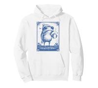 Funny Frog Drinking Coffee Cottagecore Grumpy Toad Sudadera con Capucha