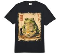Funny Frog Eating Ramen Lunch Japanese Art Poster Comfort Colors Adult Heavyweight T-Shirt