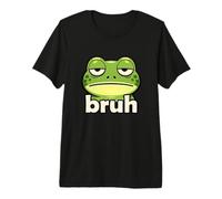 Funny Frog Face Meme Bruh Froggy Viral Trendy Boys Memes Camiseta Premium