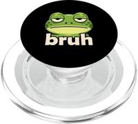 Funny Frog Face Meme Bruh Froggy Viral Trendy Boys Memes PopSockets PopGrip para MagSafe