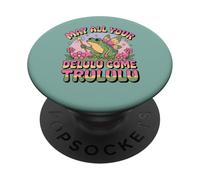 Funny Frog Humor. May All Your Delulu Come Trululu Fairy PopSockets PopGrip Adhesivo