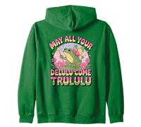 Funny Frog Humor. May All Your Delulu Come Trululu Fairy Sudadera con Capucha
