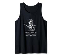 Funny Frog Humor. Roman Soldier Toad Hero Mode Activated Camiseta sin Mangas