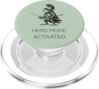 Funny Frog Humor. Roman Soldier Toad Hero Mode Activated PopSockets PopGrip para MagSafe