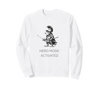 Funny Frog Humor. Roman Soldier Toad Hero Mode Activated Sudadera