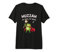 Funny Frog Knight Huzzah My Roll Rules Dim Sum Japonés Camiseta Premium