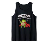 Funny Frog Knight Huzzah Ramen Is My Kingdom Anime japonés Camiseta sin Mangas