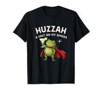 Funny Frog Knight Huzzah Salt On My Senses Margarita Sarcasmo Camiseta