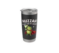 Funny Frog Knight Huzzah Salt On My Senses Margarita Sarcasmo Vaso térmico de acero inoxidable de doble pared