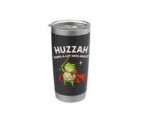 Funny Frog Knight Huzzah Slurps-A-Lot Hath Hath Llegó Ramen Vaso térmico de acero inoxidable de doble pared