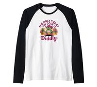 Funny Frog La única Cosa en Cuclillas Que Hago es Diddly Camiseta Manga Raglan