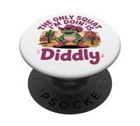 Funny Frog La única Cosa en Cuclillas Que Hago es Diddly PopSockets PopGrip Adhesivo